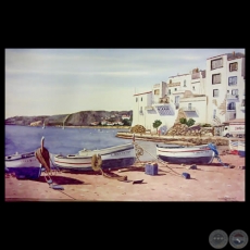 CADAQUES - Acuarela de EMILI APARICI
